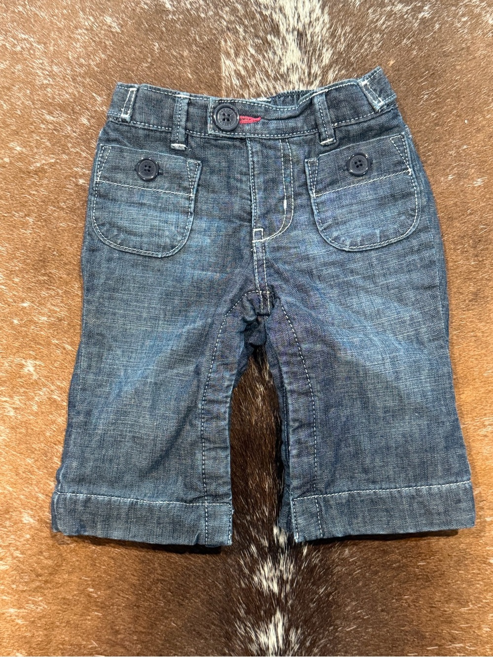 Vintage Gap Baby Fleece-Lined Denim Pants 6–12 Months